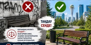 Вандализмге жол жоқ!