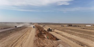 Ұлытау облысында «Қызылорда–Жезқазған» автожолының қайта жаңарту жұмыстары қарқынды жүргізілуде