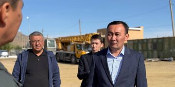 Аймақ басшысы Ұлытау ауданындағы аурухана құрылысының барысын тексерді